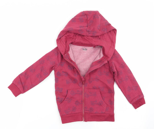 M &Co KIds Boys Brown Geometric  Jacket  Size 18-24 Months  - Car print