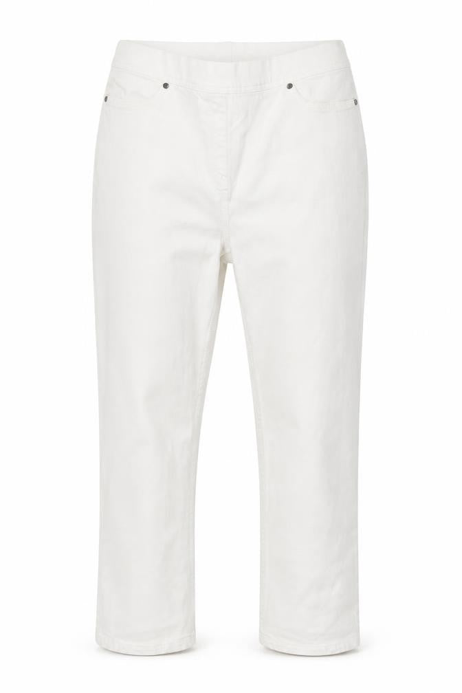 Preworn Womens White  Denim Straight Jeans Size 30 in L20 in