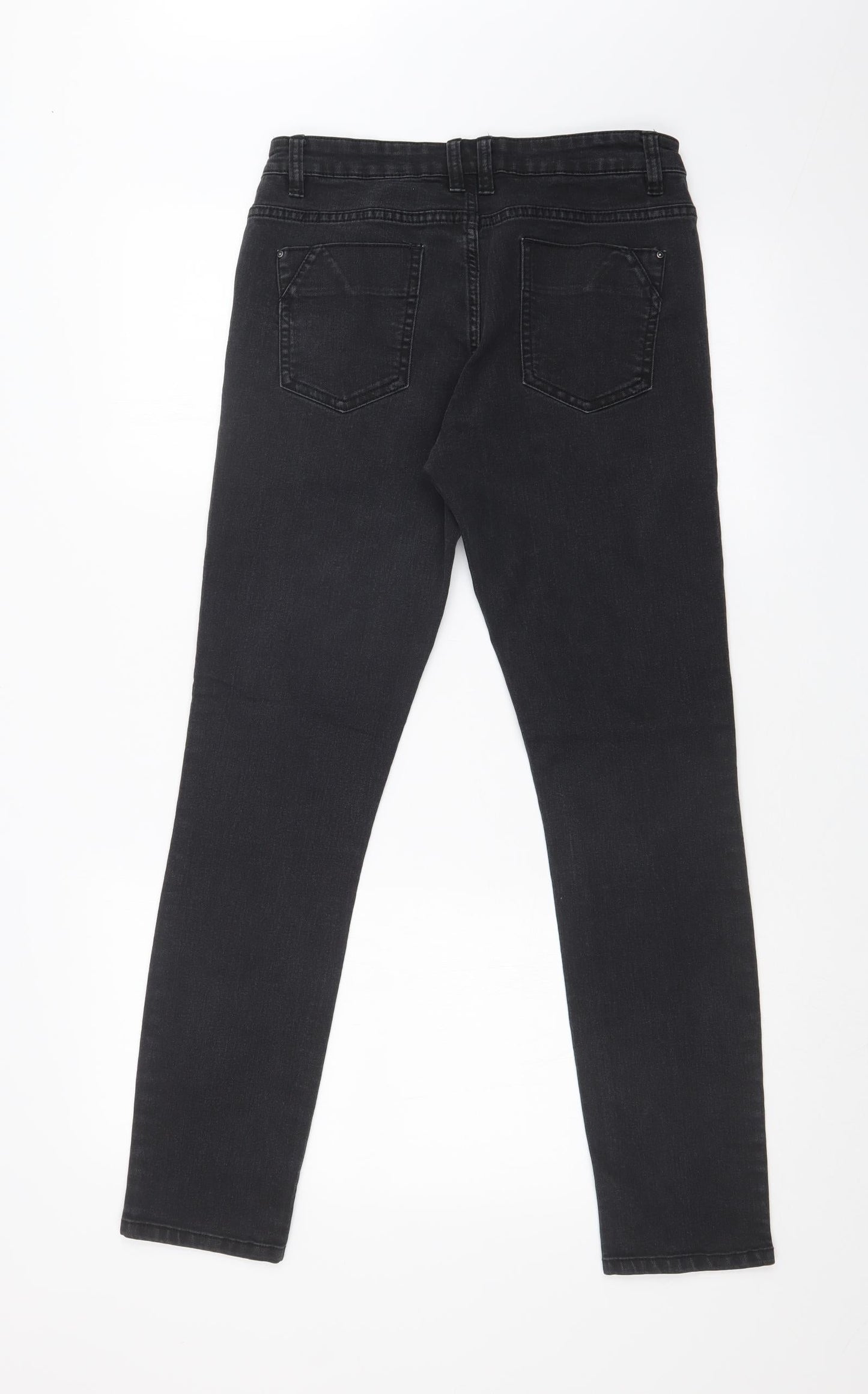 DENIM CO Womens Black   Straight Jeans Size 8 L28 in