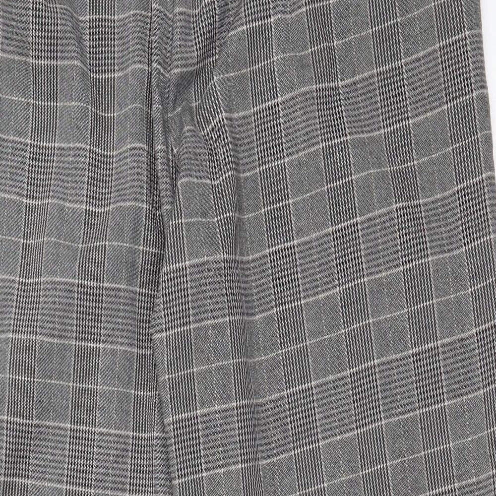 Warehouse Womens Multicoloured Check  Dress Pants Trousers Size 18 L24 in