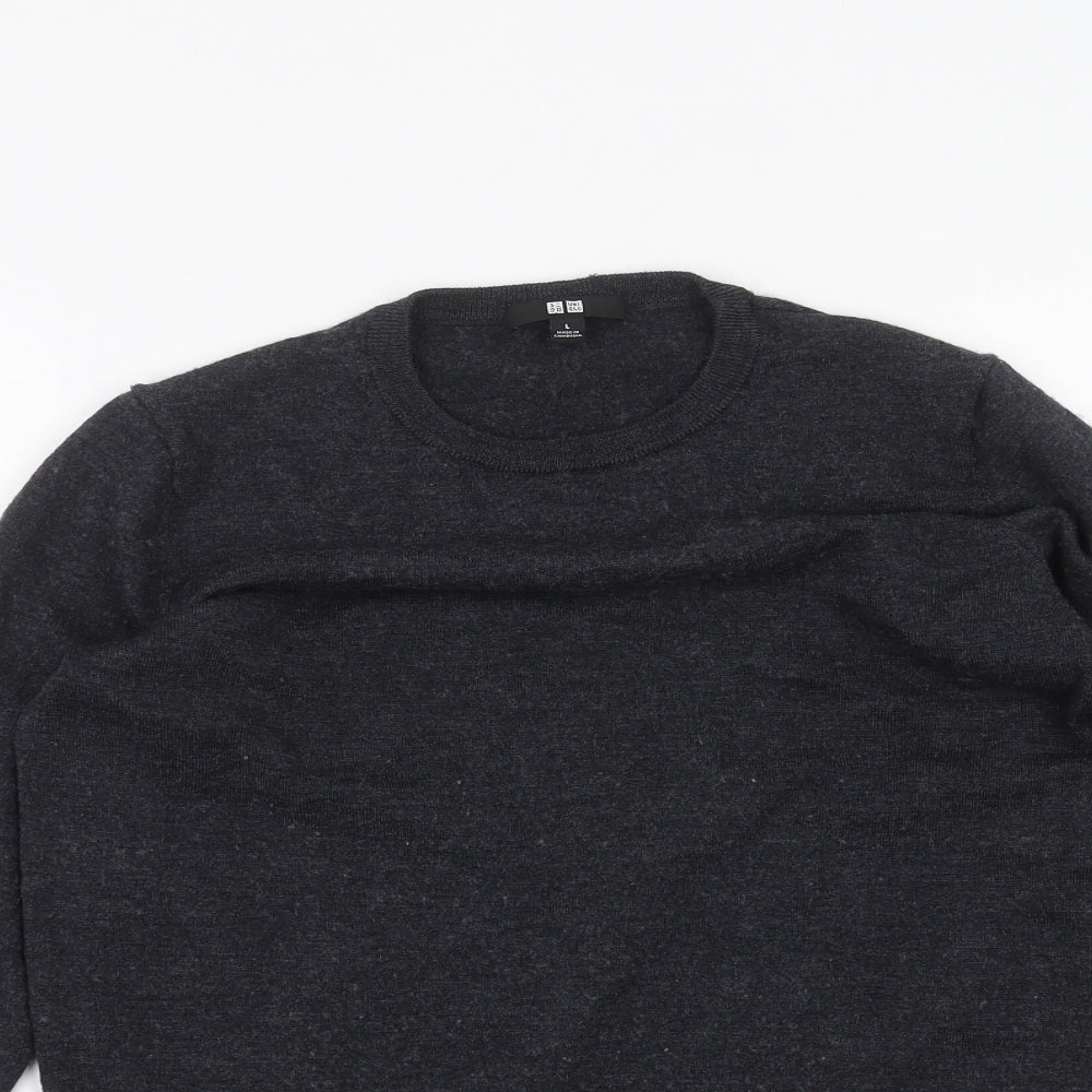 Uni Boys Black   Pullover Jumper Size L