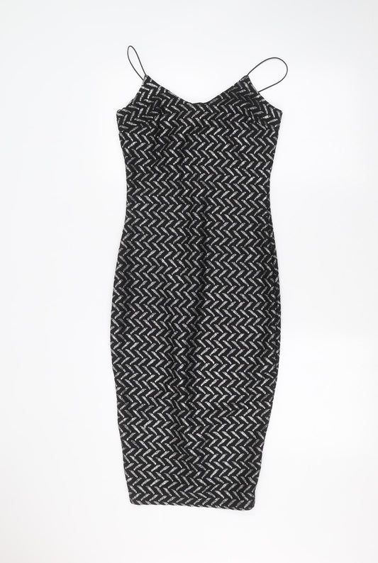 River Island Womens Black   Pencil Dress  Size 6
