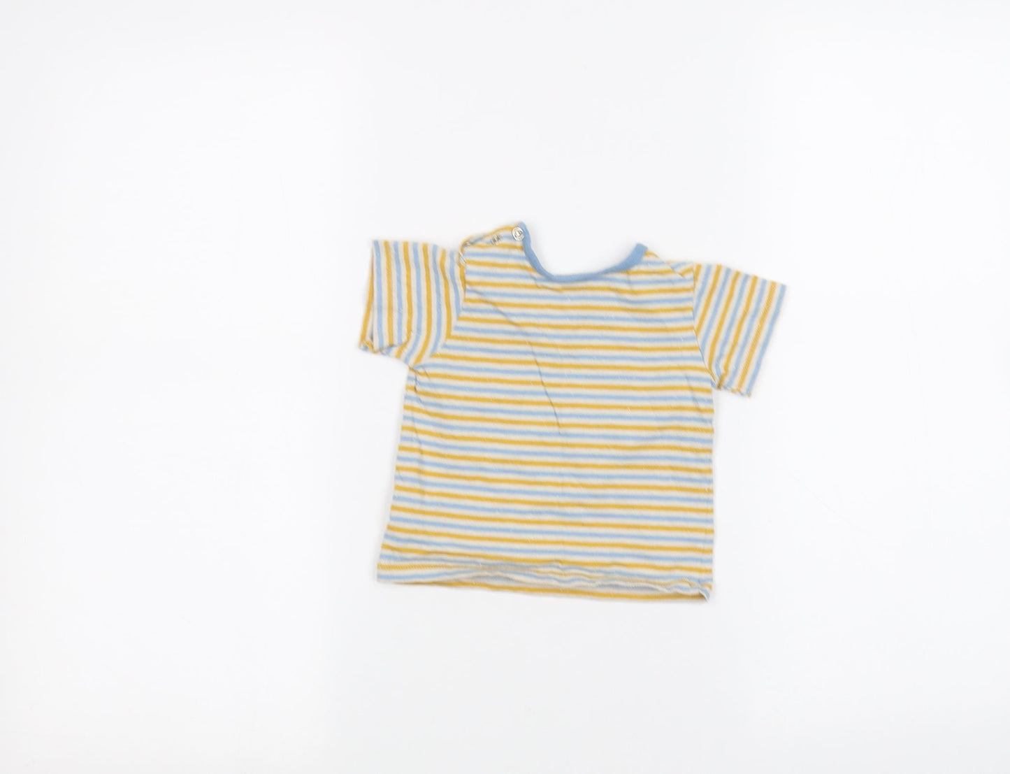 Marks and Spencer Baby White Striped  Basic T-Shirt Size 3-6 Months