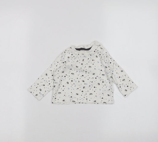 F&F Baby White   Basic T-Shirt Size 0-3 Months