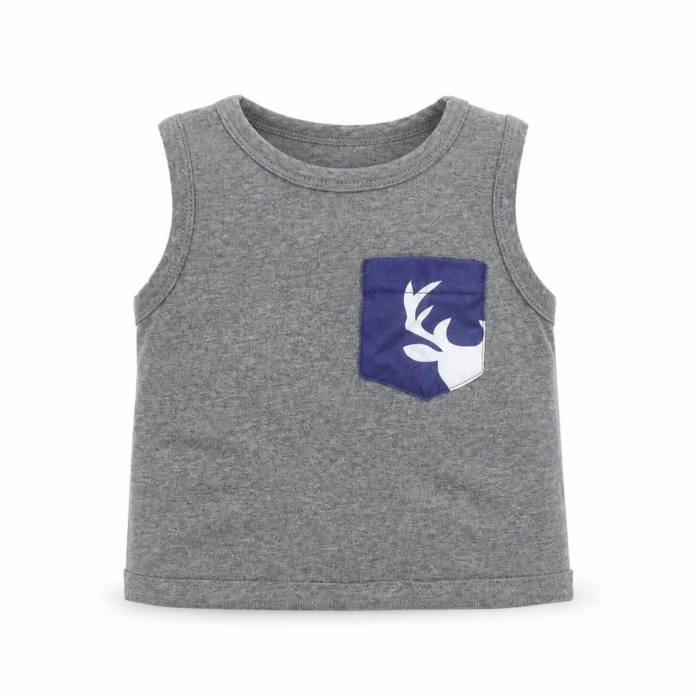 Preworn Baby Grey   Basic Tank Size 12 Months