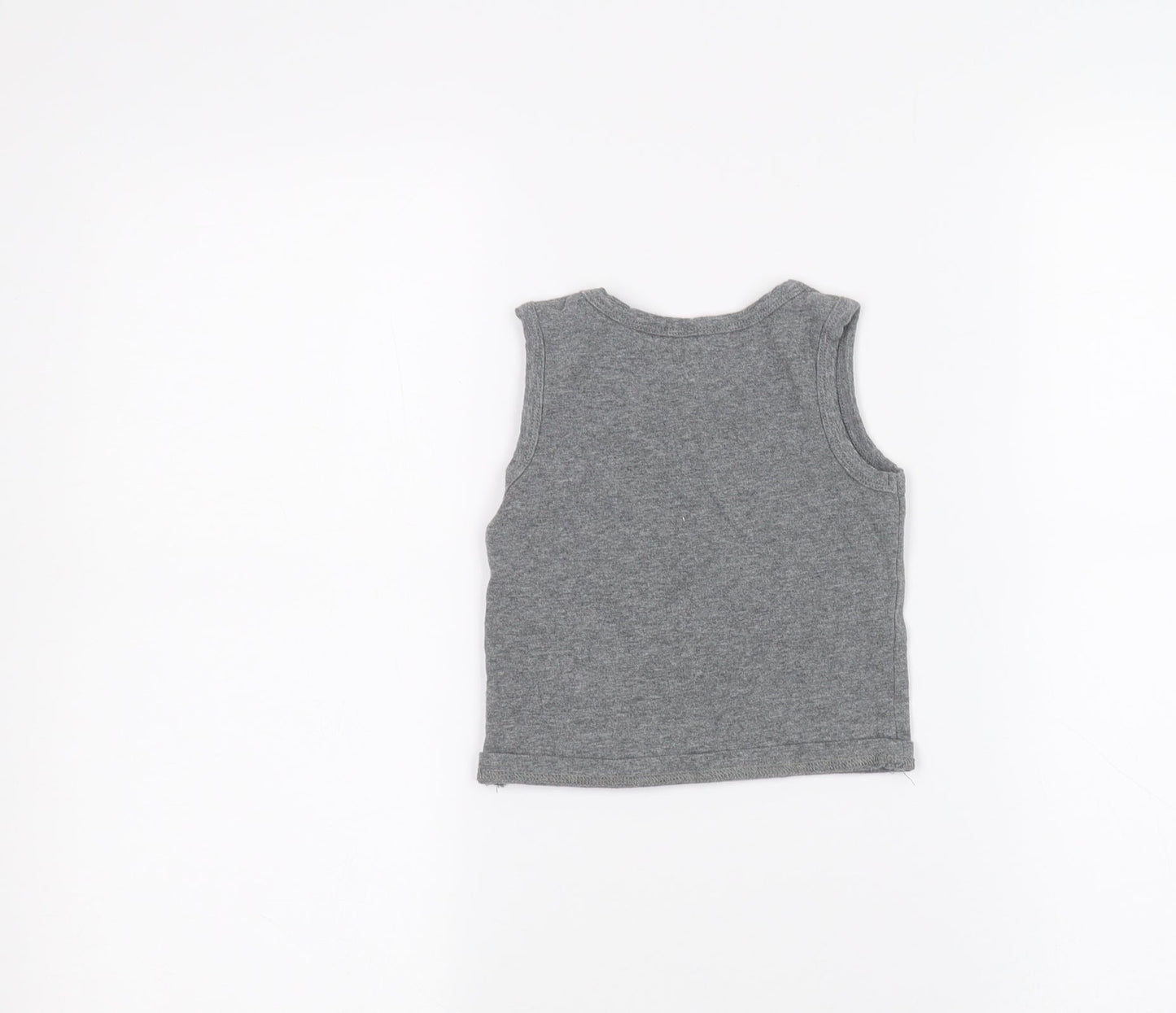 Preworn Baby Grey   Basic Tank Size 12 Months