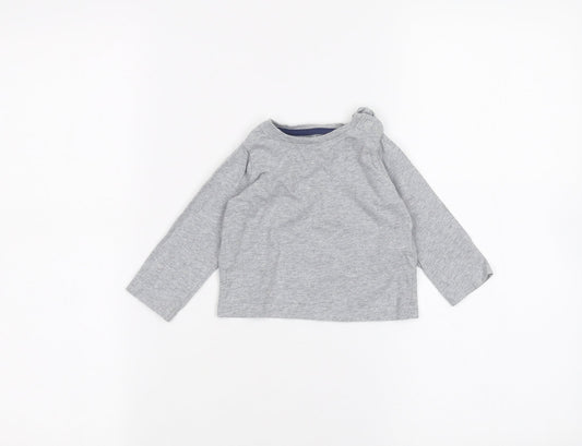 Baby Boden Baby Grey   Basic T-Shirt Size 3-6 Months