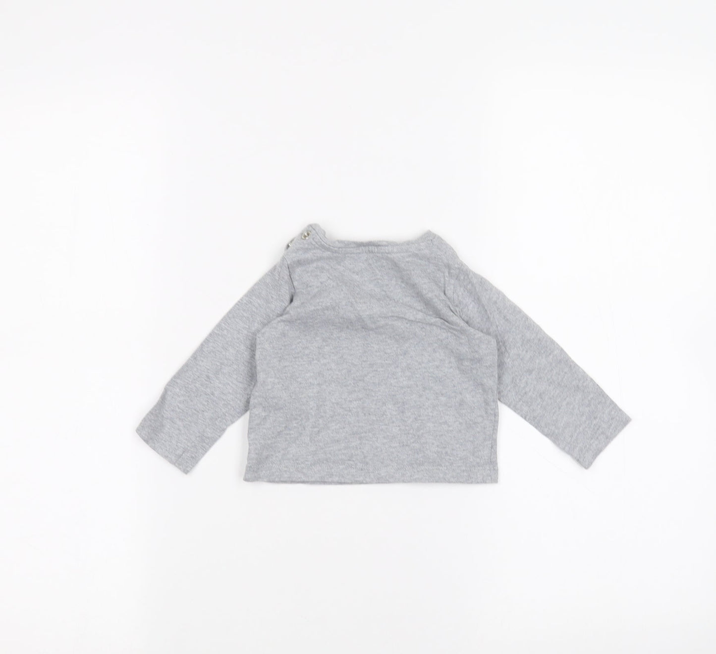 Baby Boden Baby Grey   Basic T-Shirt Size 3-6 Months