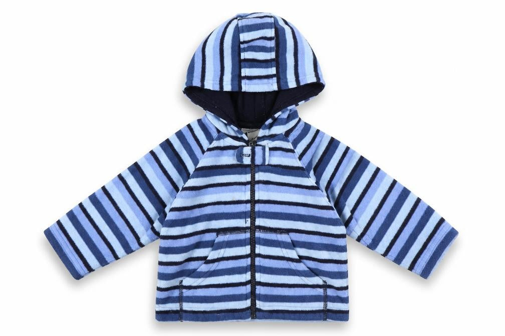 Ladybird Baby Blue Striped  Basic Coat Coat Size 3-6 Months
