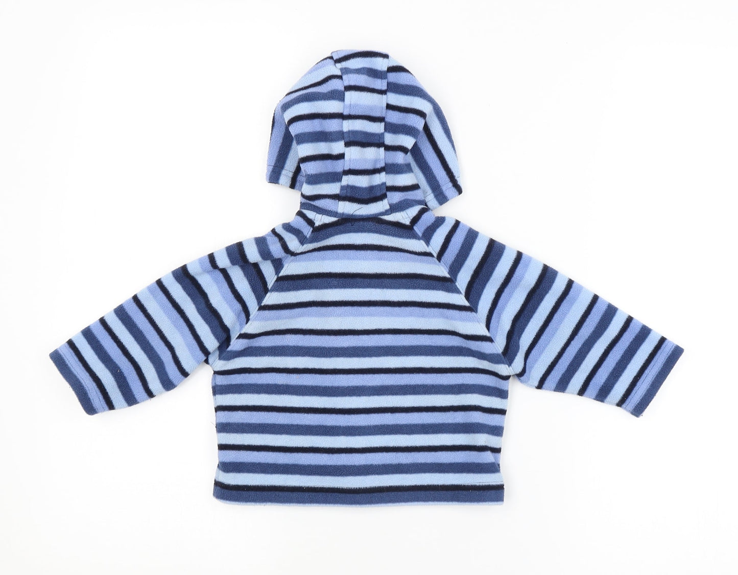 Ladybird Baby Blue Striped  Basic Coat Coat Size 3-6 Months