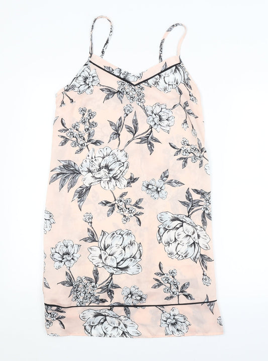 Secret Possessions Womens Pink Floral  Slip Dress  Size 6