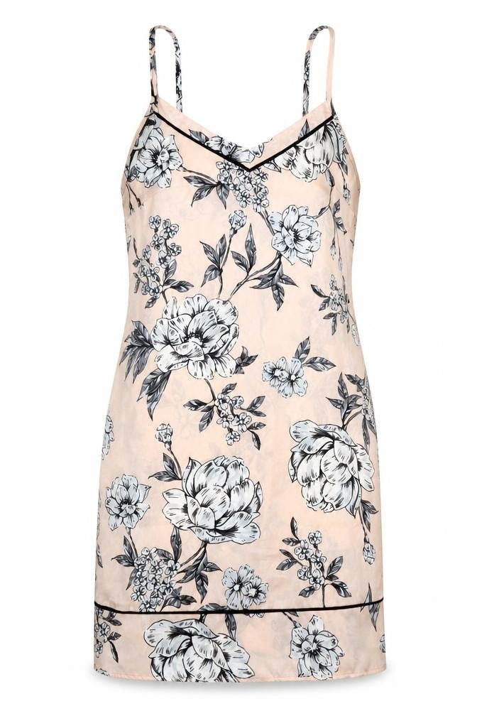 Secret Possessions Womens Pink Floral  Slip Dress  Size 6