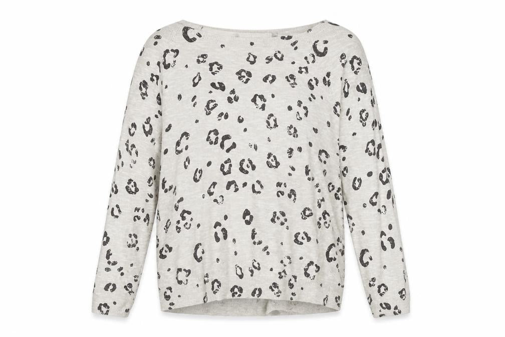 George Womens Grey Animal Print  Pullover Jumper Size 12