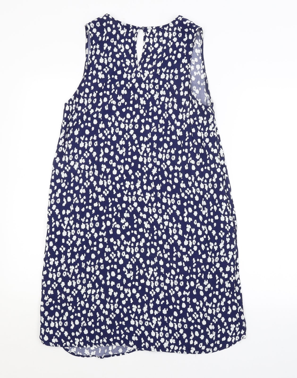 YERSE Womens Blue Floral  Basic Blouse Size S