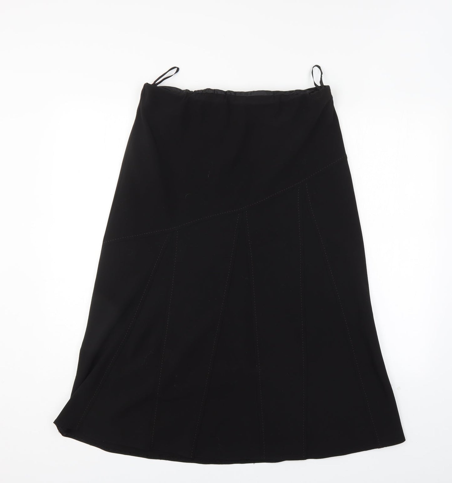 Janique Womens Black   A-Line Skirt Size 14