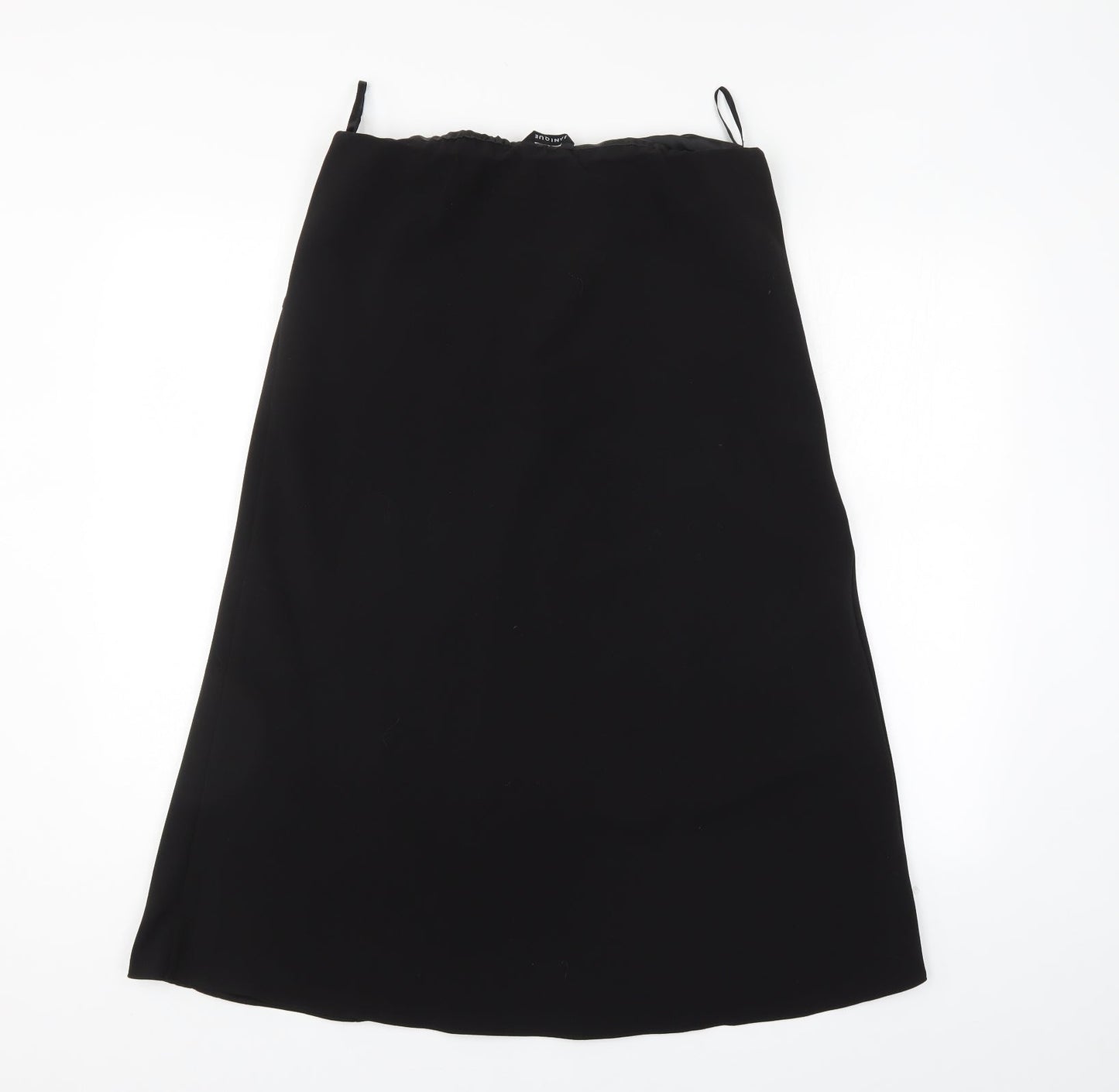 Janique Womens Black   A-Line Skirt Size 14