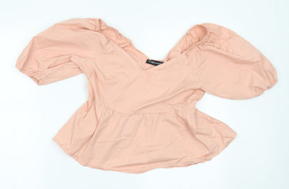 Cameo Rose Womens Pink Basic Blouse Size L