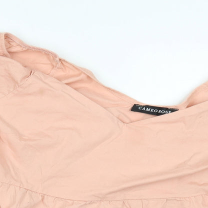 Cameo Rose Womens Pink Basic Blouse Size L