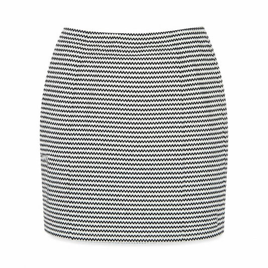 Papaya Womens White Striped  Straight & Pencil Skirt Size 12