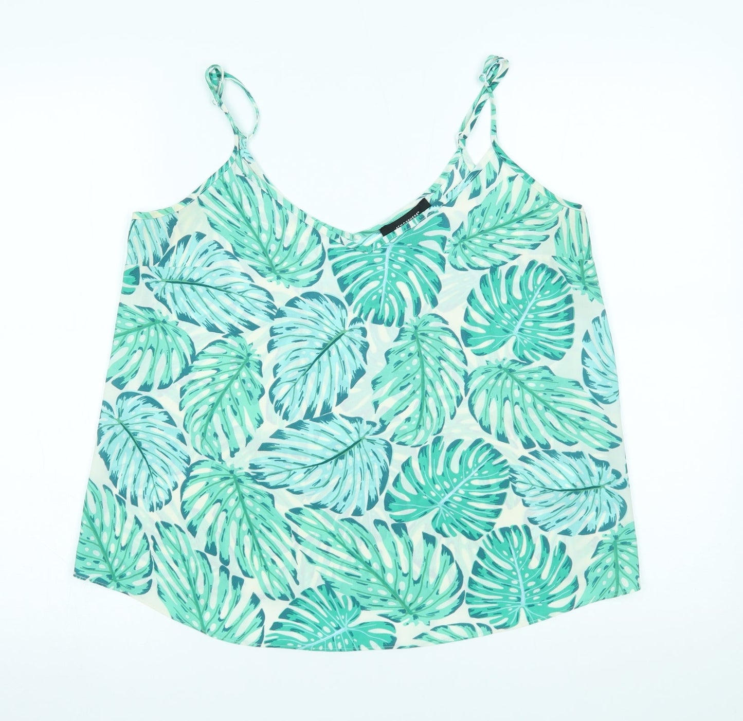 Atmosphere Womens Green Floral  Basic Blouse Size 12