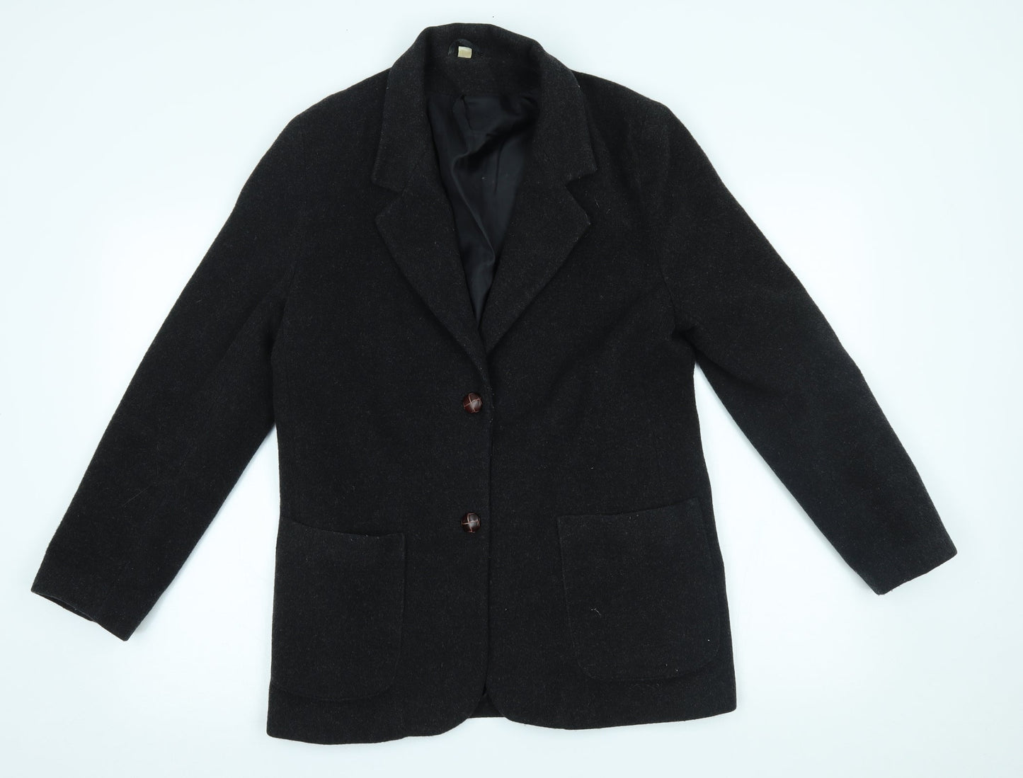 Preworn Womens Grey   Pea Coat Blazer Size 12