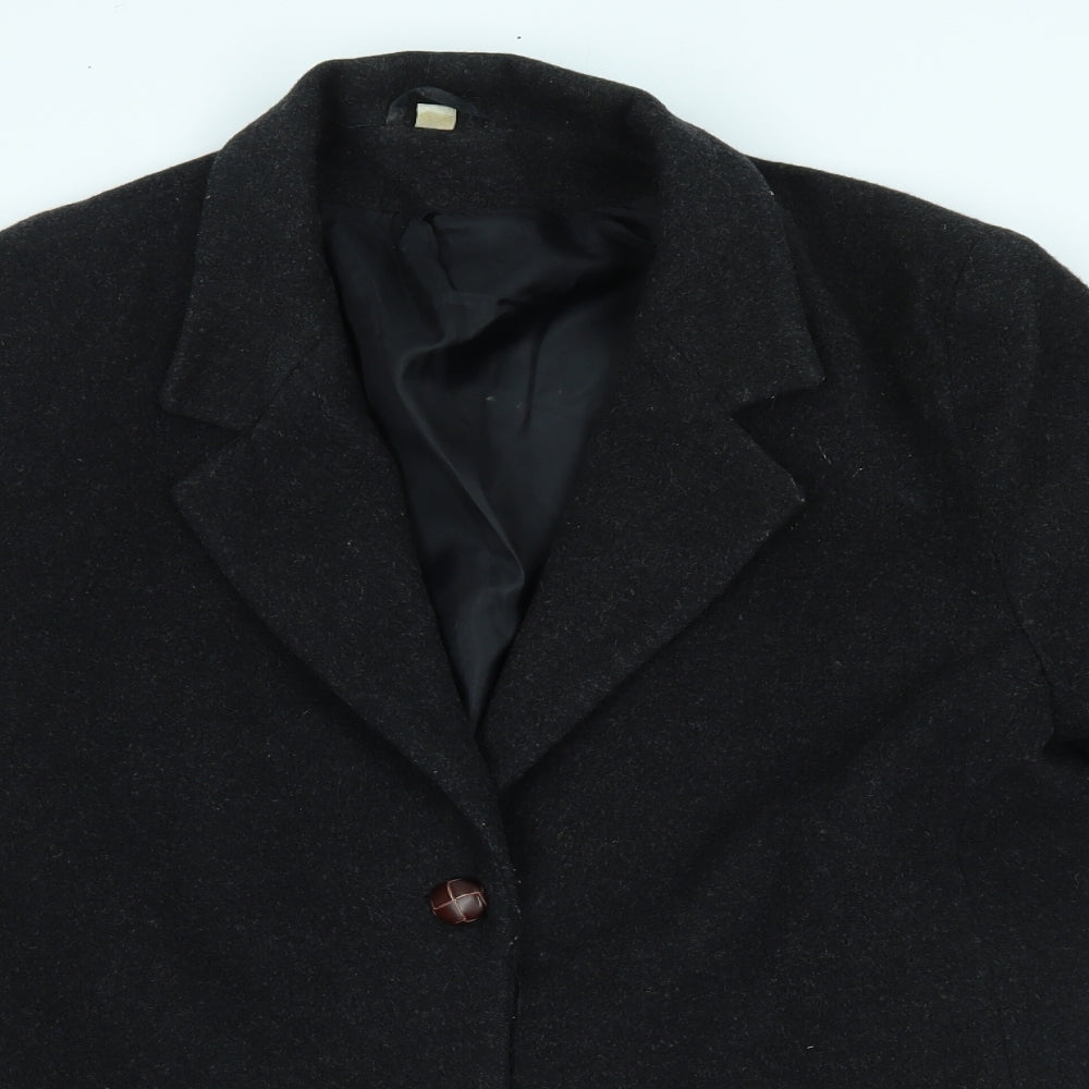 Preworn Womens Grey   Pea Coat Blazer Size 12