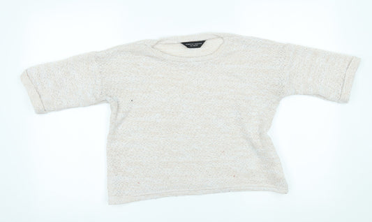 Dorothy Perkins Womens Beige   Pullover Jumper Size 8  -