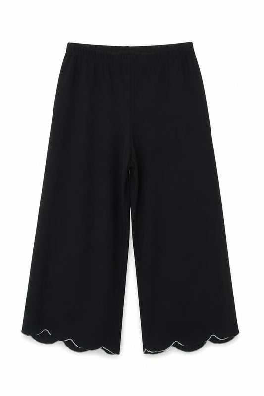 PRETTYLITTLETHING Womens Black   Capri Trousers Size 6 L22 in