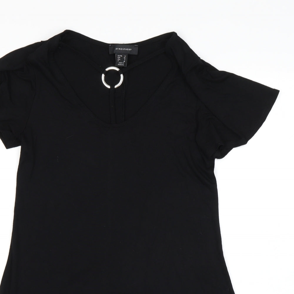 Atmosphere Womens Black   Basic T-Shirt Size 6