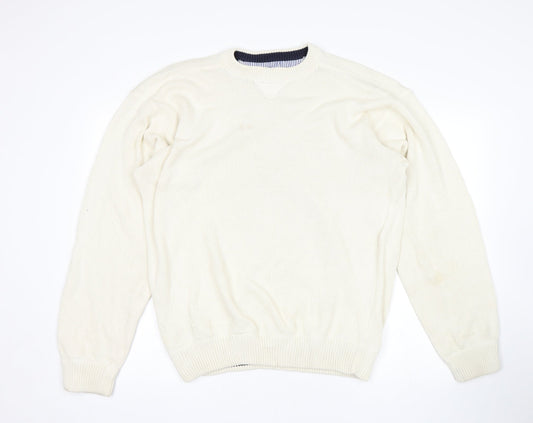 St Micheal Mens Beige   Pullover Jumper Size XL