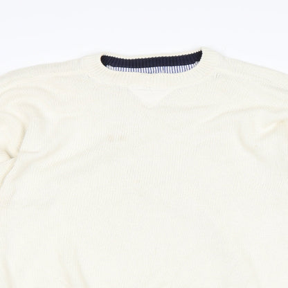 St Michael Mens Beige Pullover Jumper Size XL