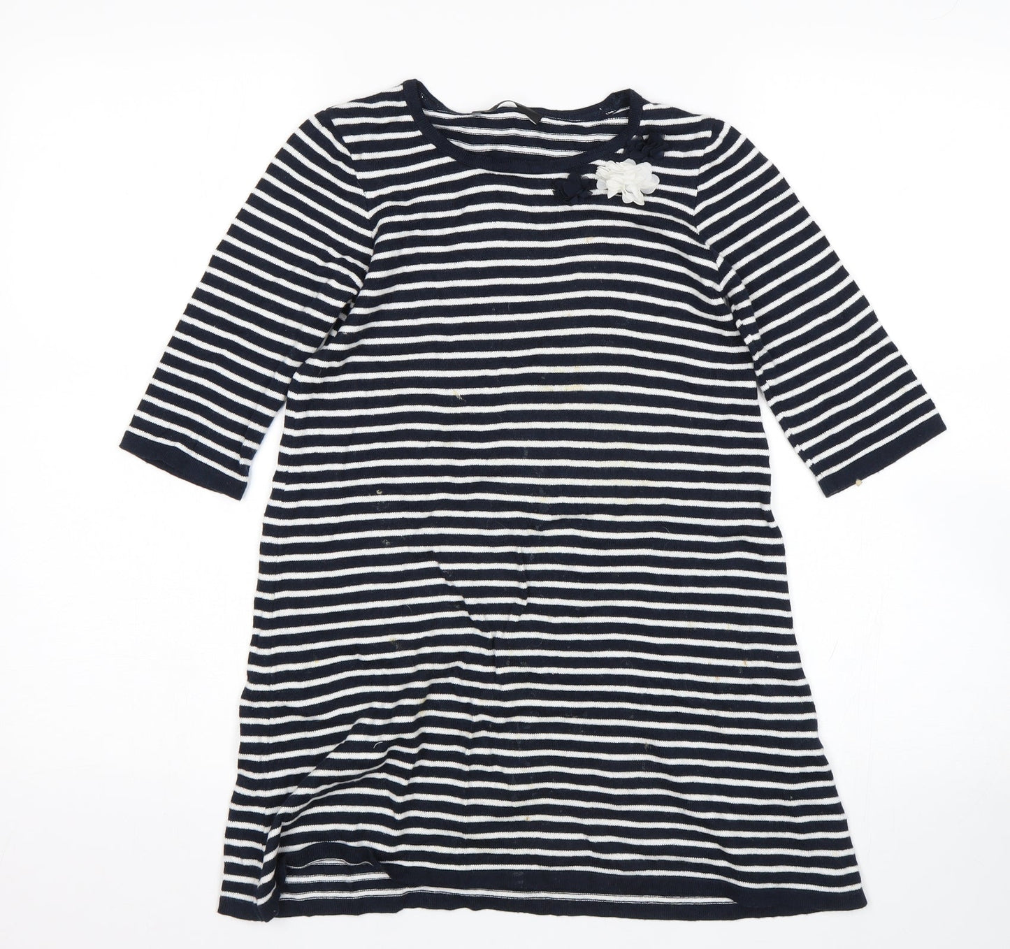 George Girls Multicoloured Striped  Jumper Dress  Size 7-8 Years