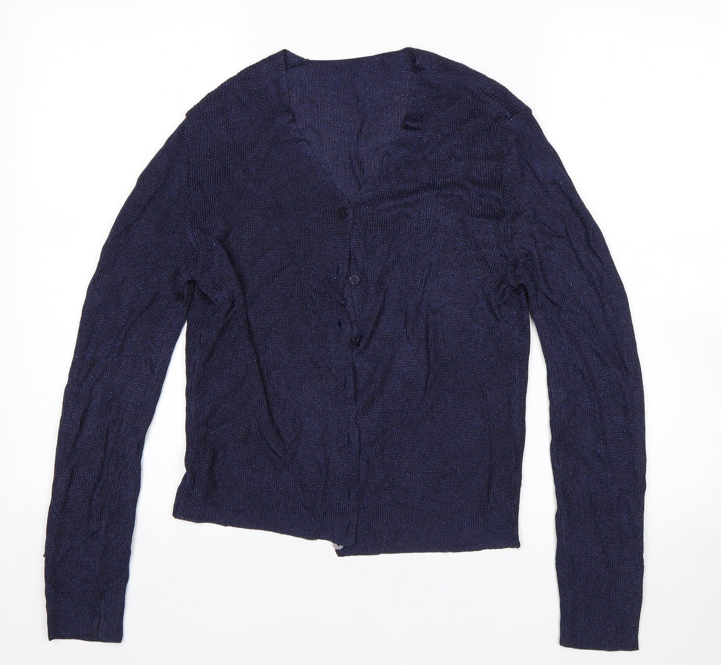 St Micheal Womens Blue   Cardigan Jumper Size 12