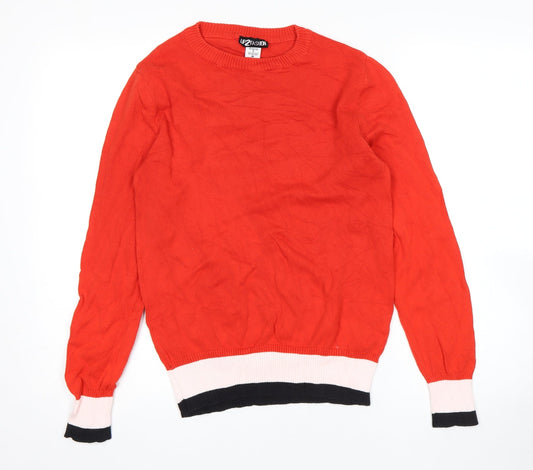 Up2Fashion Womens Red   Pullover Jumper Size S