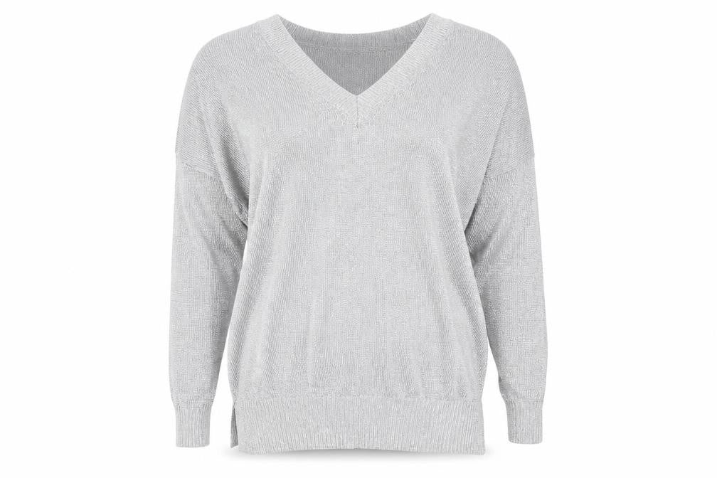 Topshop Womens Silver   Pullover Jumper Size 6