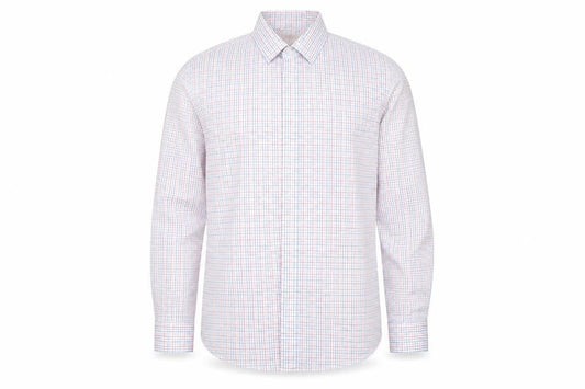Marks & Spencer Mens Blue Plaid   Button-Up Size 44