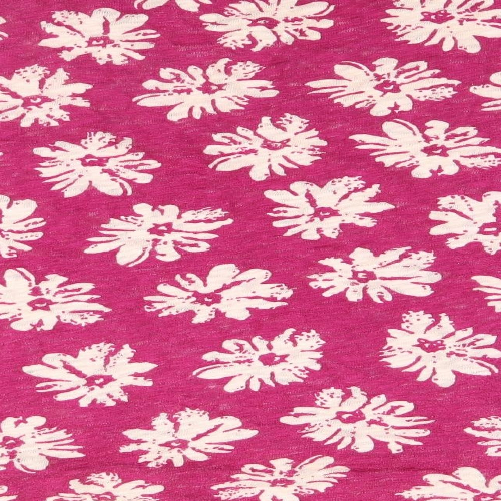 George Womens Pink Floral  Pullover Jumper Size 12
