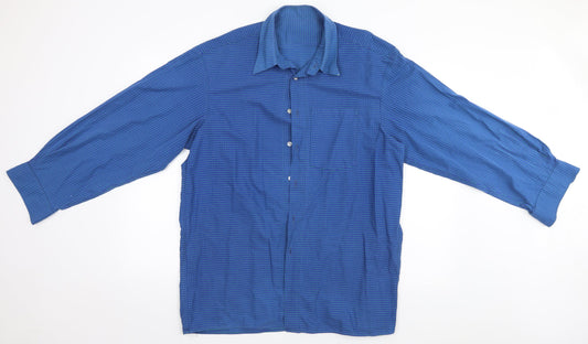 Preworn Mens Blue Striped   Button-Up