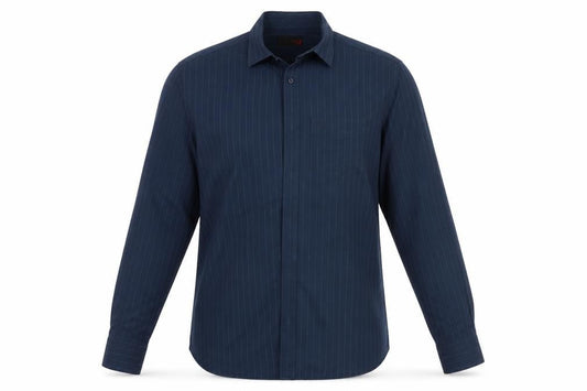 Next Mens Blue Striped   Button-Up Size S