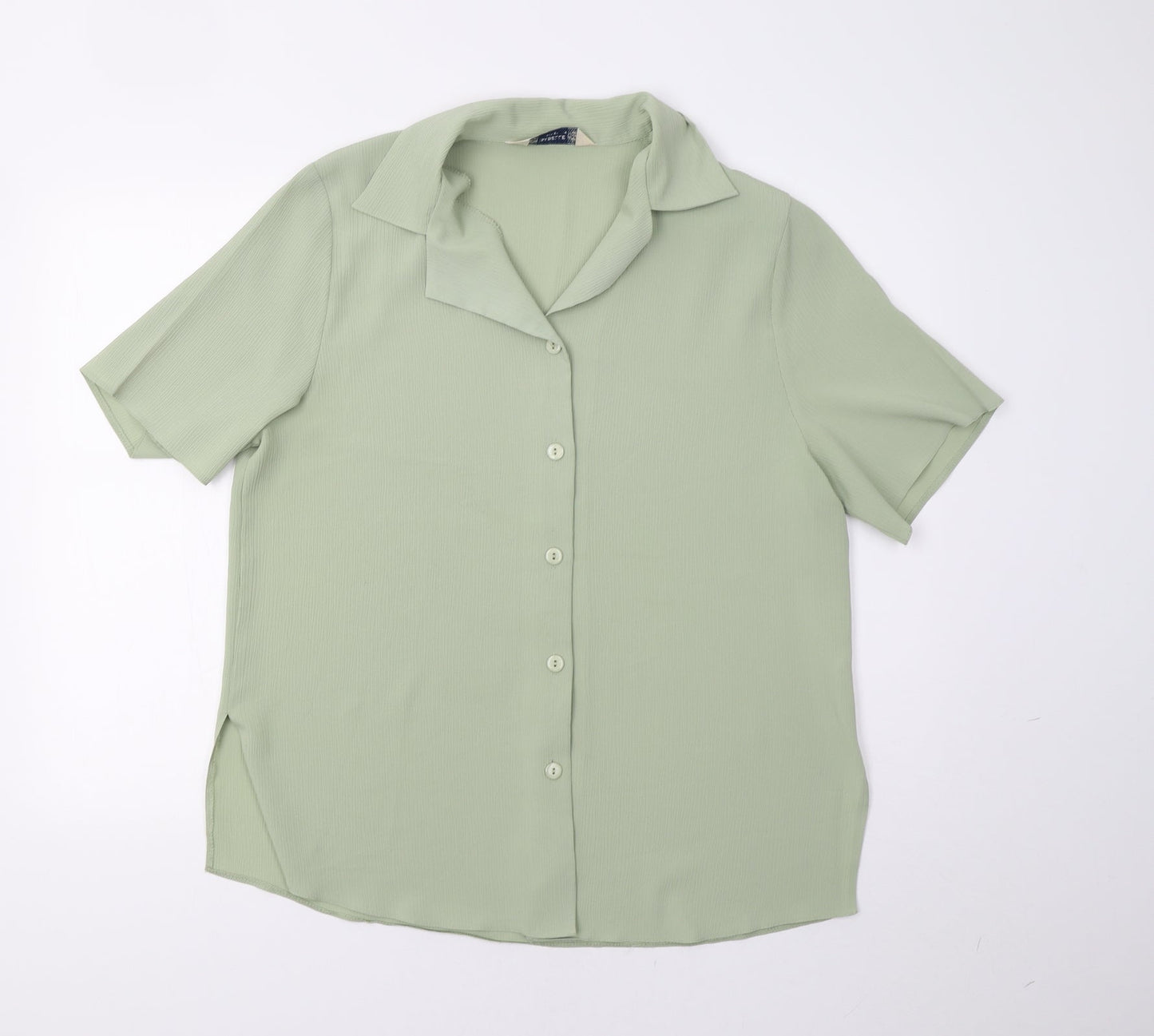 Isabelle Womens Green   Basic Button-Up Size 16