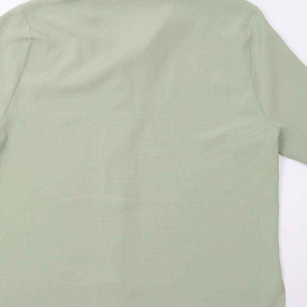 Isabelle Womens Green   Basic Button-Up Size 16