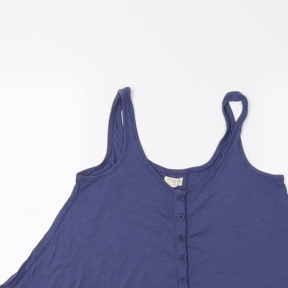 New Look Womens Blue   Basic Tank Size 8
