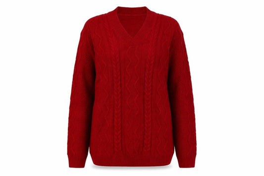 Isle Womens Red   Pullover Jumper Size S
