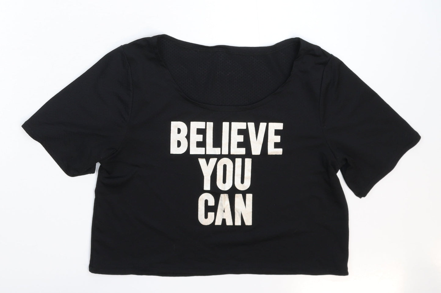 Preworn Womens Black   Cropped T-Shirt Size S