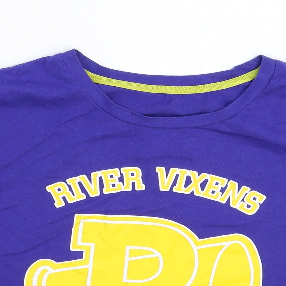 Preworn Womens Blue   Ringer T-Shirt Size L