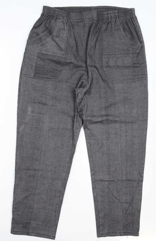 Preworn Womens Grey   Trousers  Size 36 in L25 in