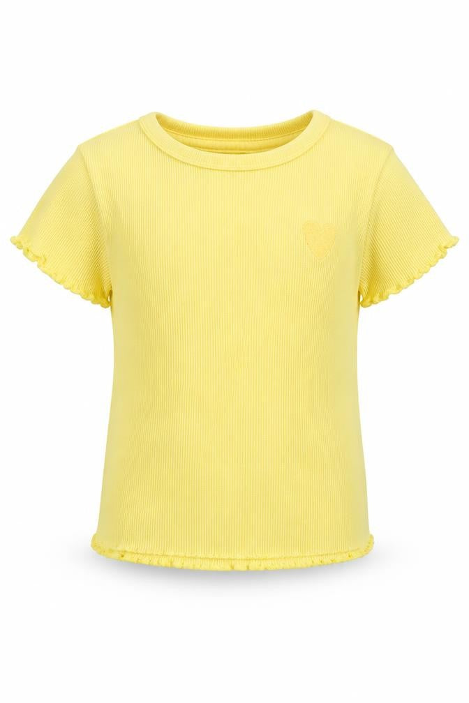 George Girls Yellow   Basic T-Shirt Size 18-24 Months