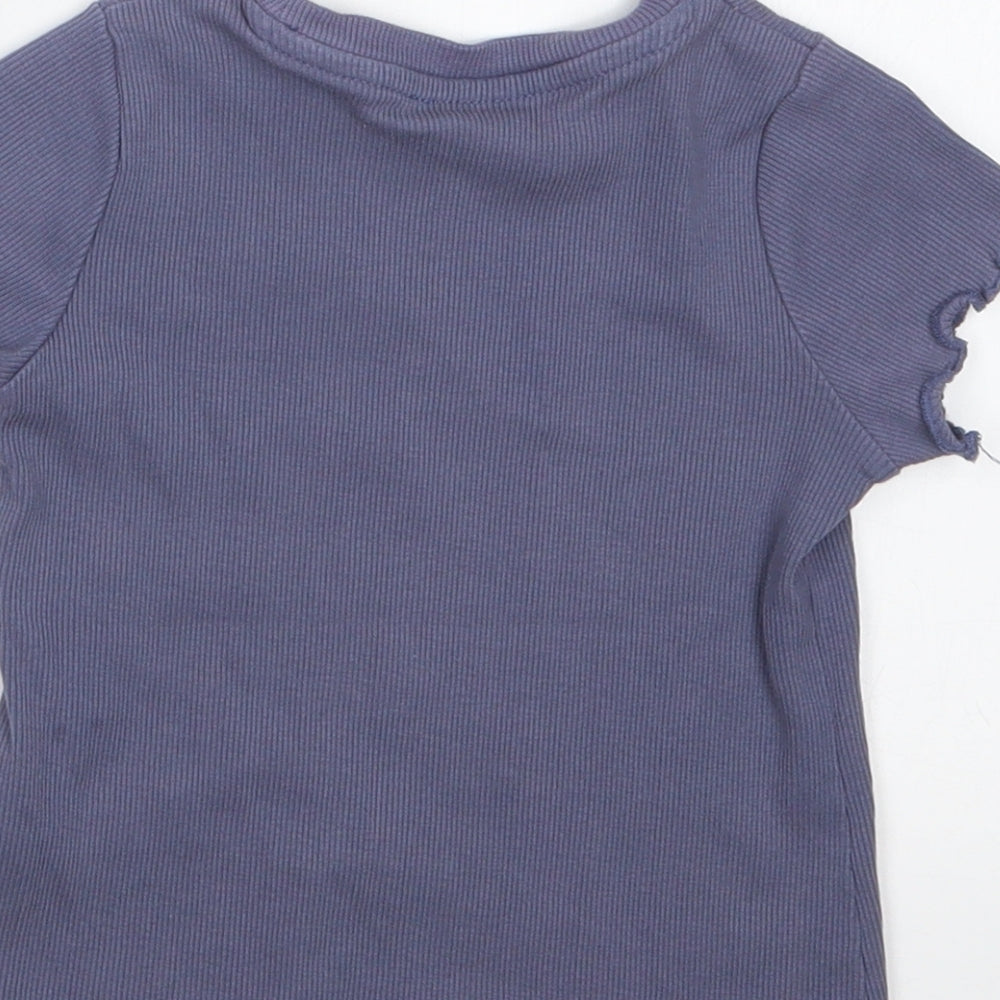 George Girls Purple   Basic T-Shirt Size 18-24 Months