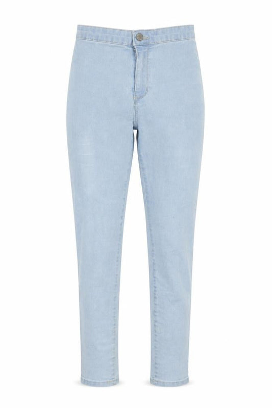 Denim Co. Womens Blue  Denim Straight Jeans Size 6 L25 in