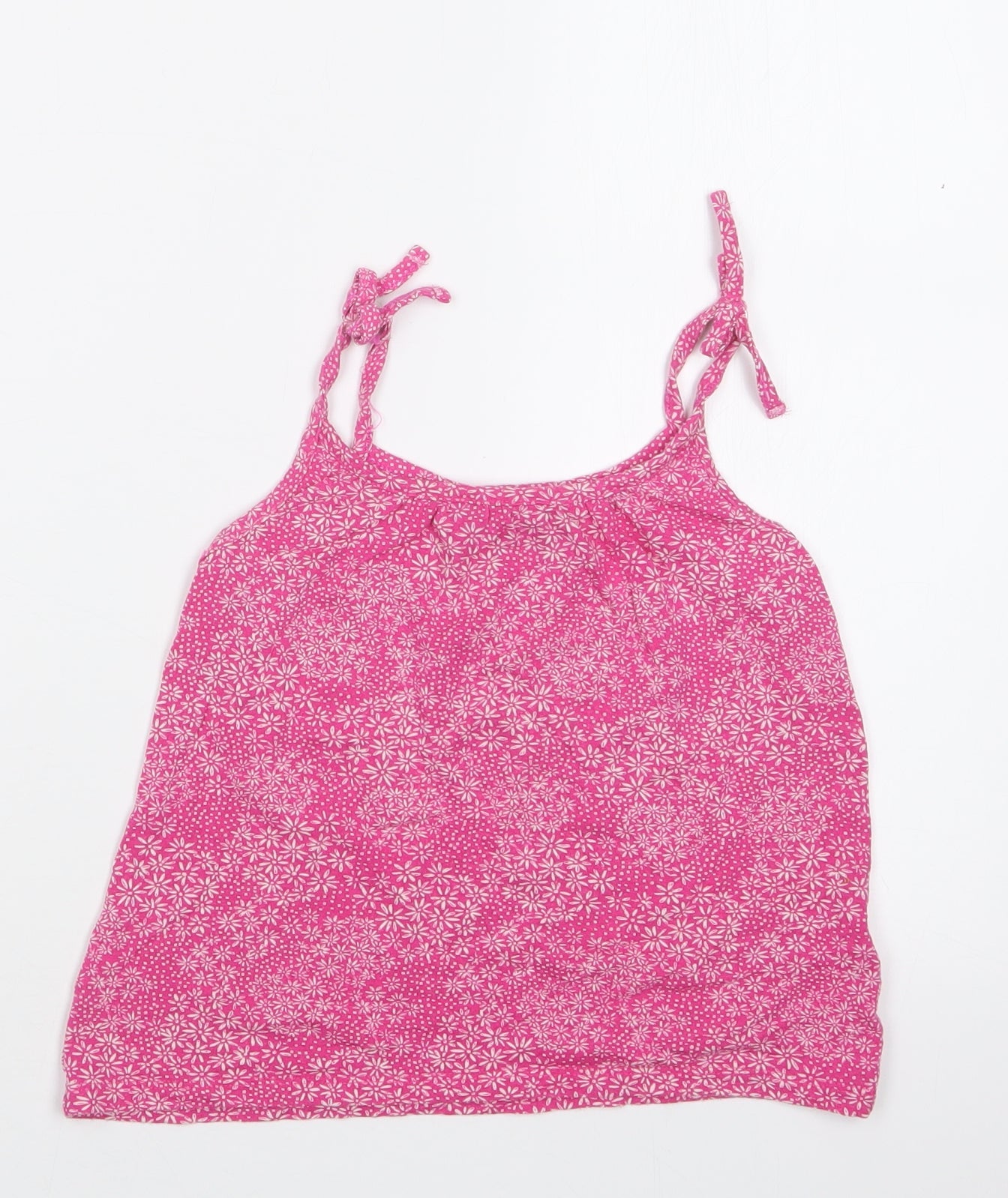 Matalan Girls Pink Geometric  Basic T-Shirt Size 4 Years